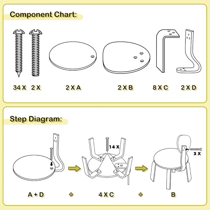 iPlay, iLearn 2 PCS Wooden Kids Chair Sets, Natural Hardwood Giraffe & Cow Animal Children Chairs, Furniture Set for Toddlers Kids Boys Girls, Stackable for Playroom, Nursery, Preschool, Kindergarten