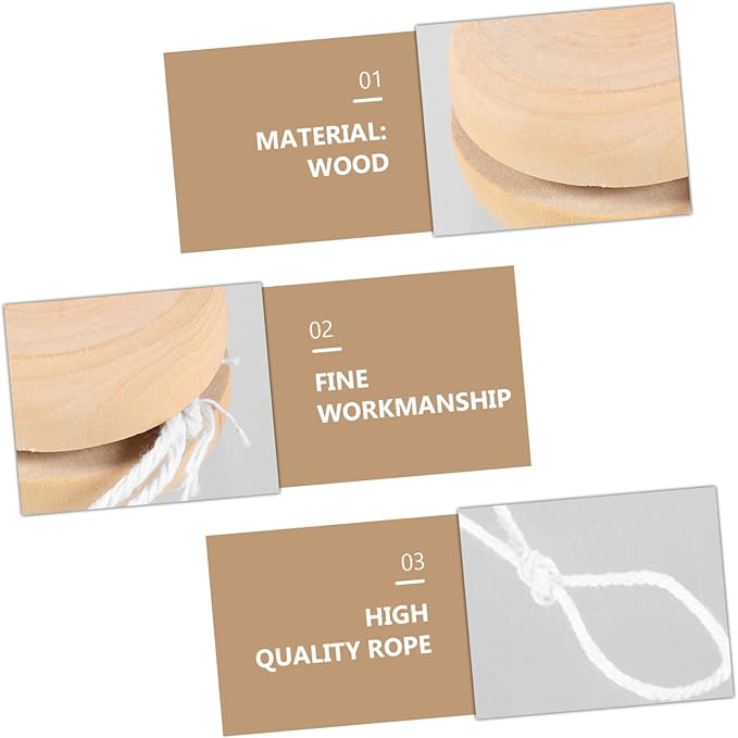 30 pcs Control Responsive Beginners Art Bearing Prizes Blank Xmas Boys and Favors Funny Children Birthday Stuffers Wood Wooden Craft Hand Party Bag Adults Unfinished