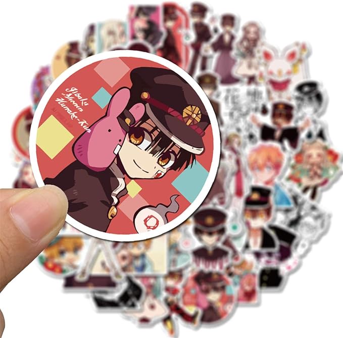 Anime Toilet-Bound Hanako-kun Stickers (50 PCS) Funny Stickers for Teens, Girls, Adults,Kids - Stickers for Waterbottles,Laptop,Phone,Hydro Flask - Waterproof Vinyl Sticker (Toilet-Bound Hanako-kun)