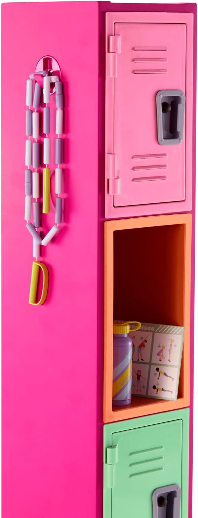 American Girl Truly Me 18-inch Doll Colorful Cubbies Locker Playset with Fold-out Hook and Real Chalkboard, For Ages 6+