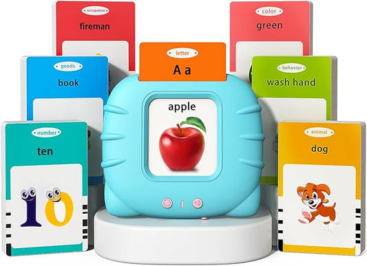 Kidzdo Pocket Speech Therapy Toys for Toddler - 254 Sight Words Talking Flash Cards with Music, Montessori Toys, Learning Educational Teaching Gifts for Ages 2 3 4 5 Years Old Boys and Girls