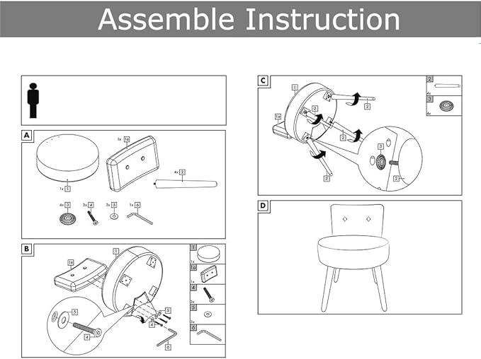 Vanity Stool - Vanity Chair with Back Small Vanity Makeup Vanity Chair Velvet Vanity Stool Chair Tufted Accent Chairs Makeup Chair for Vanity for Women Girls and Kids (Orange)