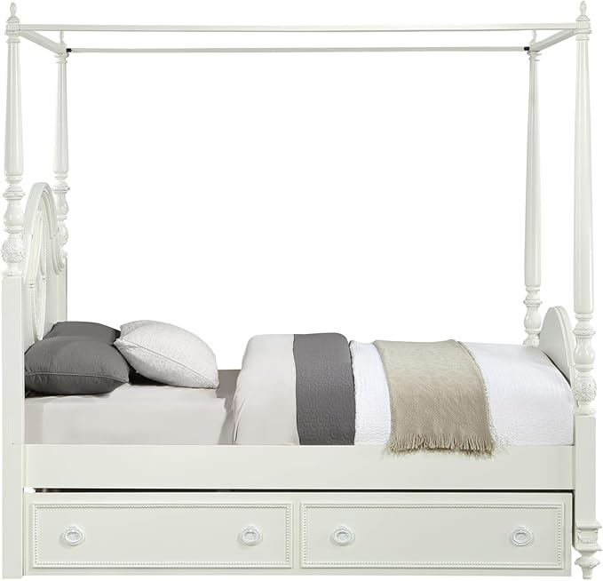 Acme Dorothy Teenager Twin Trundle in Ivory