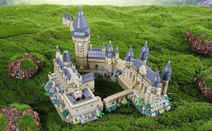 3000+PCS Micro Mini Blocks Magic Castle Building Blocks Toys,Creative Ideals Hog Tower Building Sets, Best Choice for 14+ Boys, Girls or Adults