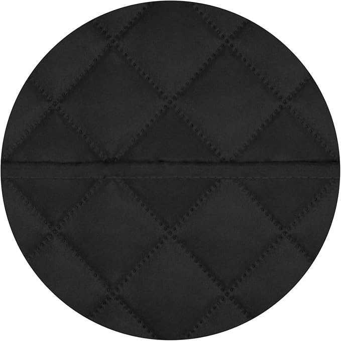 PureFit Reversible Quilted Sofa Cover, Water Resistant Slipcover Furniture Protector, Washable Couch Cover with Non Slip and Elastic Straps for Kids, Dogs, Pets (Oversized Chair, Black/Black)