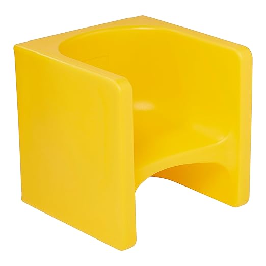 ECR4Kids Tri-Me 3-In-1 Cube Chair, Kids Furniture, Yellow