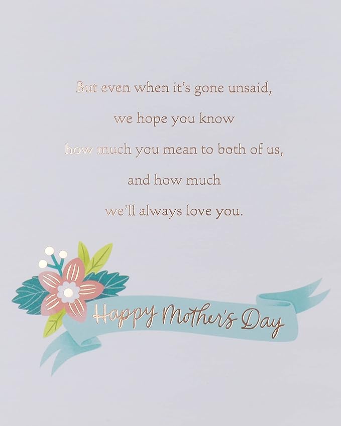 American Greetings Mothers Day Card from Son and Daughter-In-Law (People We Care About)