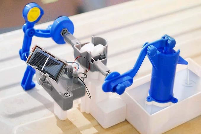 4M Green Science Solar Hybrid Power Water Pump DIY STEAM Powered Kids Science Kit