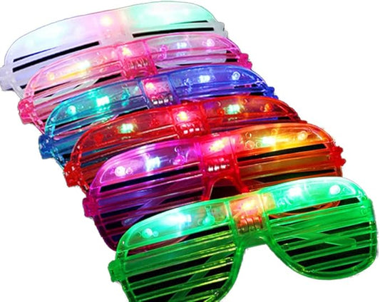 74 Pcs Light Up Toy Party Favors Glow in the Dark Party Supplies for Kid Adults with 44 Finger Lights 8 Jelly Rings 6 Glasses 4 Bracelets 4 Necklaces 4 Fiber Optic Hair Lights and 4 Spinning Top