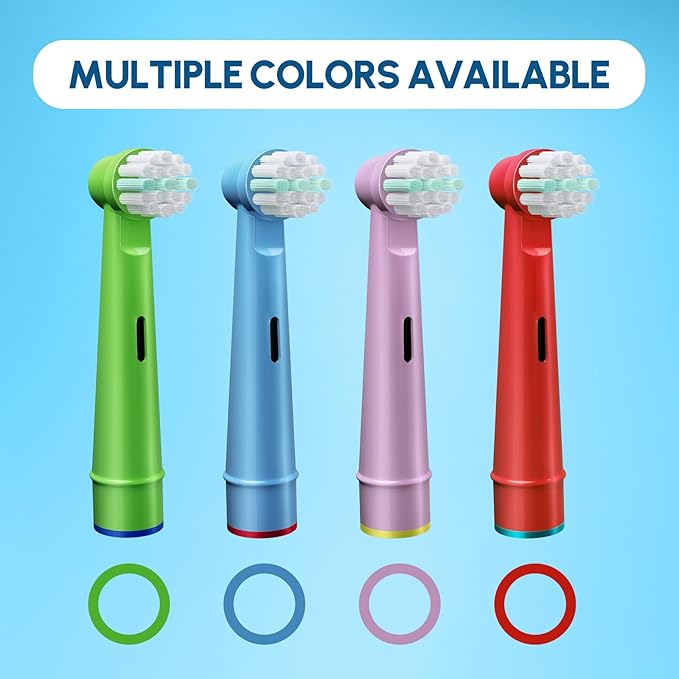 8 Pcs Electric Kid Toothbrush Replacement Heads Compatible with Braun Oral B
