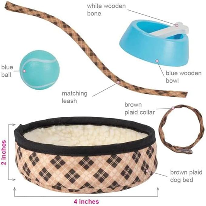 Adora Amazon Exclusive Amazing Pets - Soft and Cuddly Plush Pet for Amazing Girls Collection, Doll Accessory Set, Birthday Gift For Ages 6+ - Preston the Brown Pug