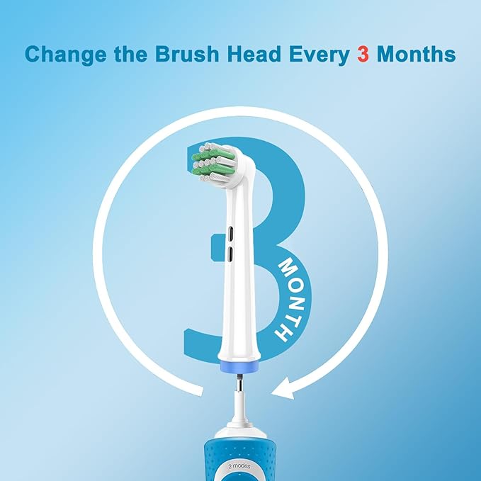 Kids Replacement Heads Compatible with Braun Oral B Kids Electric Toothbrush, Extra Soft Replacement Toothbrush Heads for Gentle Care, Kids Toothbrush Heads are for Ages 3+ and 6-12, 8 Count