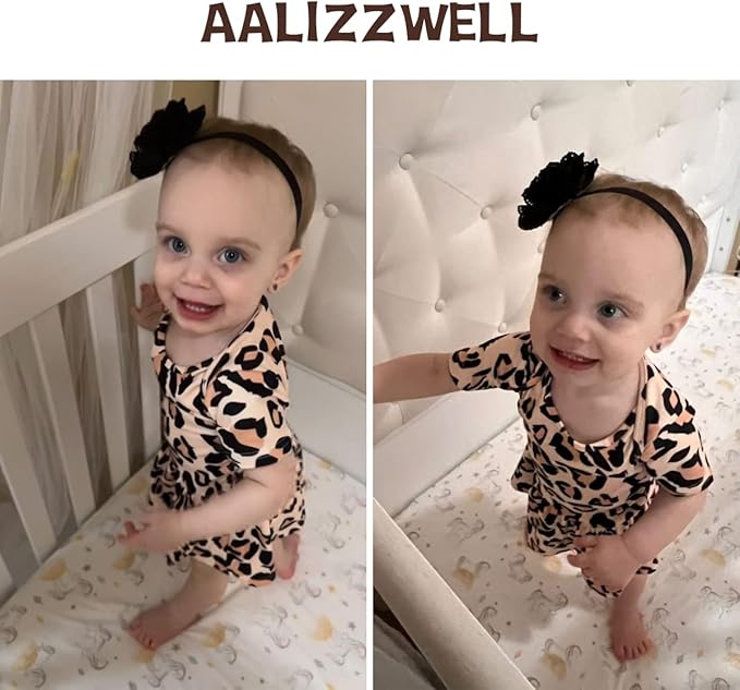 Aalizzwell Newborn Infant Baby Girls Bodysuit Dress