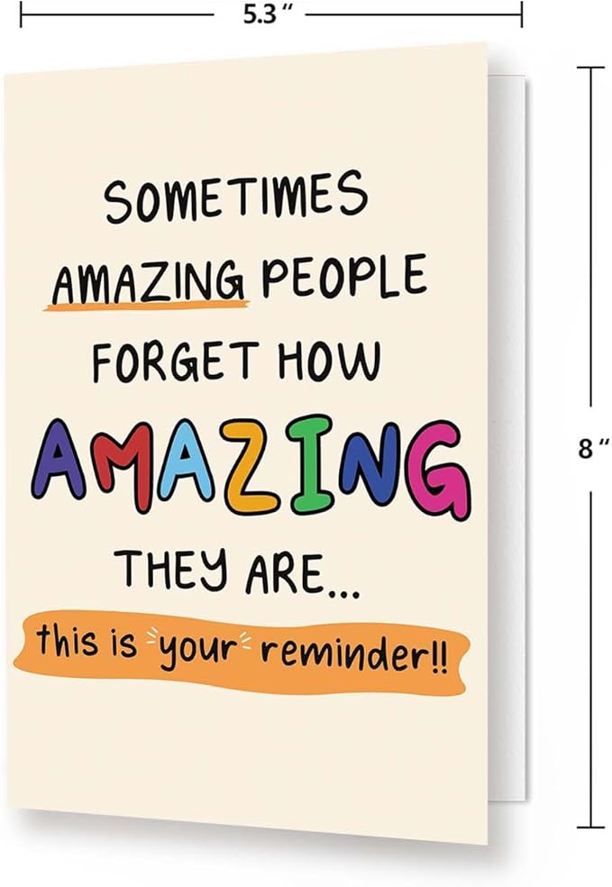Amazing People Remind Card, Goodbye Card, Coworker Leaving Card, Colleague Congrats Card, Friendship Thank You Appreciation Card for Teacher or Nurse, Proud of You Card Friend