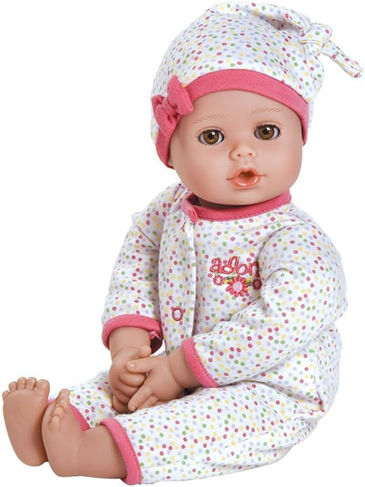 Adora Play Time Babies Collection, 13" Baby Doll with Doll Clothes and Accesories, Made with Sweet Baby Powder Scent, and GentleTouch Vinyl Body, Birthday Gift for Ages 1+ - Baby Dot