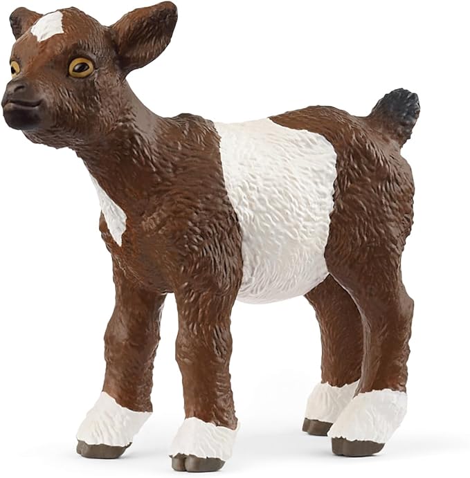 Schleich Farm World - 2" Baby Goat Kid Toy for Kids. Realistic Hand-Painted Farm Animal Toys for Boys and Girls. Fun Educational Figure for Screen-Free, Imaginative Learning for Children Ages 3+ 14888