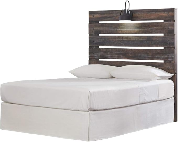 Signature Design by Ashley Adjustable Metal Bolt on Bed Base Frame with Protective Floor Glides, Queen, Black