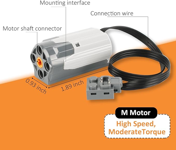 5-in-1 Motor Kit Compatible with Lego Technic, Motor Set with Powerful Motors, Advanced Control Functionality, Ultimate Compatibility