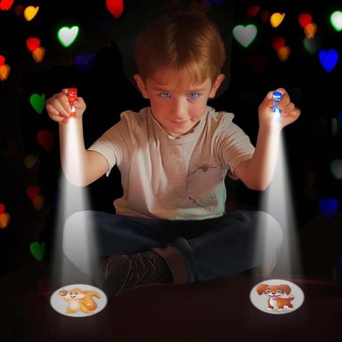 28 Pack Valentines Cards for Kids with LED Finger Lights, Valentines Day Gifts for Kids, Light Up Toys Bulk Valentines Day Cards for Kids Classroom School Exchange Prize Party Favors Set