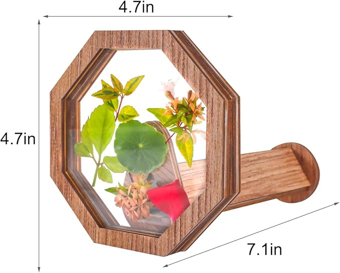 2PCS Natural DIY Kaleidoscope Kit, New Wooden Magic Rotating Kaleidoscope Making Set for Nature Lovers, Best Gift, Outdoor Classic Handmade Education Toys for Kids