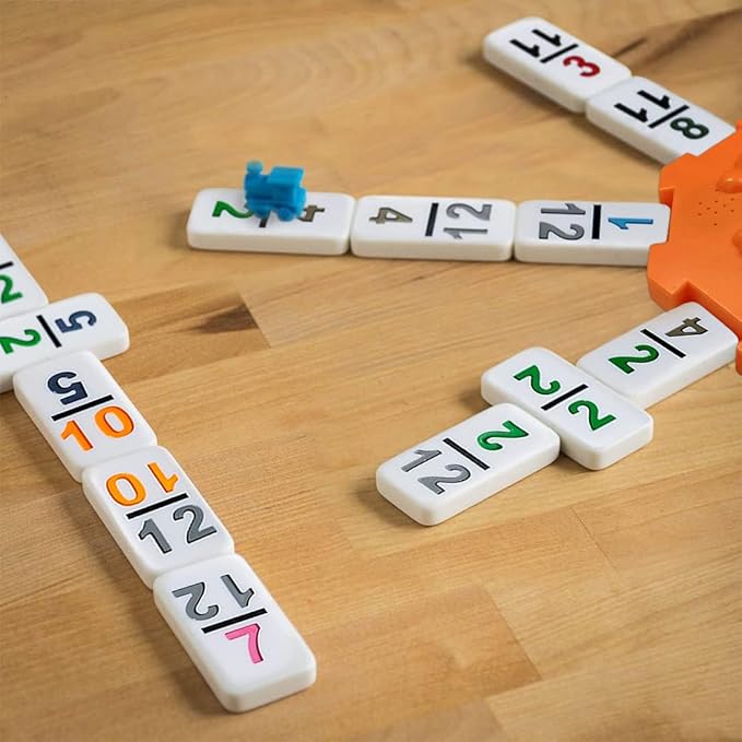 Yinlo Mexican Train Domino Set with Sound Effect, Dominoes Set for Travel, 91 Tiles Double 12 Colored Dominoes Travel Game Set with Aluminum Case（Adult Edition