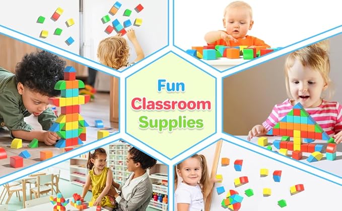 Magnetic Blocks Toddler Toys Educational Sensory Construction Magnet Building 1.34in Cubes Toy for Creative 3D STEM Learning, Montessori Gift for Ages 3+ Year Old Boys Girls Kids