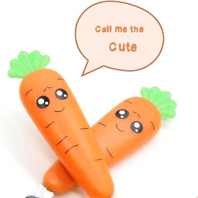 Ginbear Toddler Utensils with Case, Kids Spoons and Forks Self-feeding, Stainless Steel Baby Silverware, Child Flatware Sets, Travel Cutlery Set for Ages 18 Months+