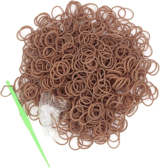 3000PCS Loom Rubber Bands Kit with 75 Clips,5 Hooks, Premium Bracelet Making Kit for Kids Weaving DIY Crafting Gift(Coffe)
