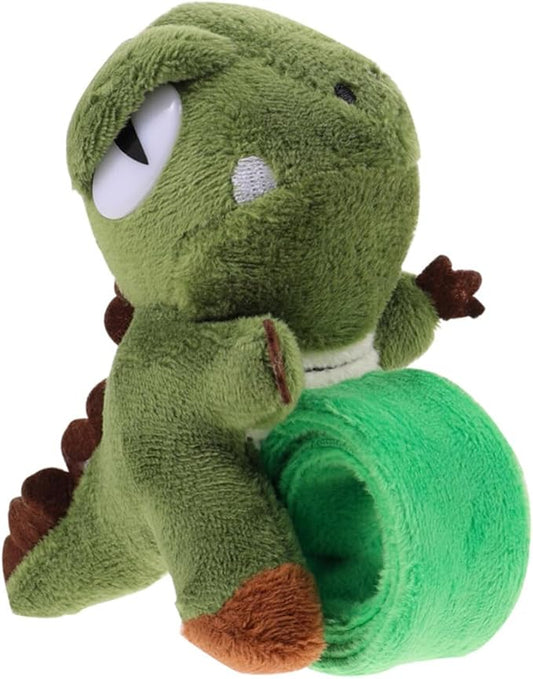 Abaodam Animal Slap Bracelets Dinosaur Slap Bracelet Plush Stuffed Animal Hugger Snap Wristband for Kids Birthday Party Favor