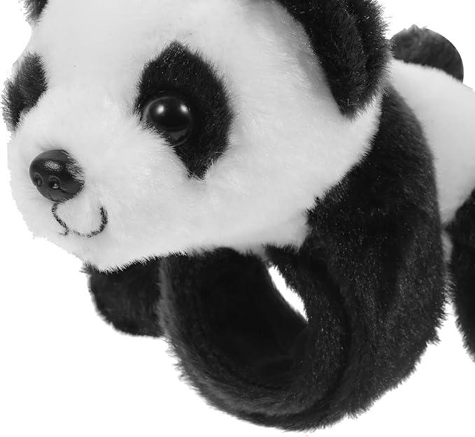 1PC Animal Slap Bracelet, Stuffed Animal Panda Snap Bracelet, Jungle Themed Slap Bracelet, Animal Plush Toys Party Favors for Kids Boys Girls…