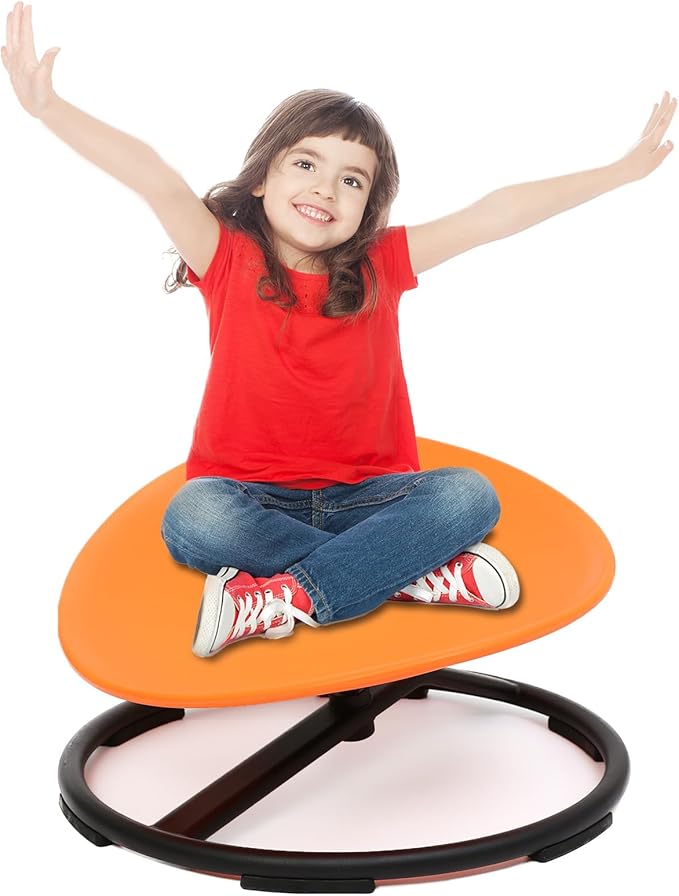 Kids Sensory Swivel Chair,Autism Sensory Spinning Chair for Kids,Sensory Spinning Toy Chair,Kids Coordination Sensory Swivel Products for Ages 3 Years and UP,Training Body Coordination