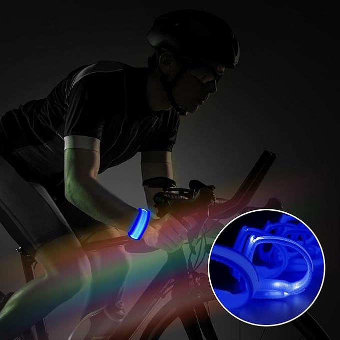 8pcs LED Light Up Bracelets Glow Flashing Wristbands Glow in The Dark Party Supplies for Wedding, Raves, Concert, Camping,Sporting Events, Party