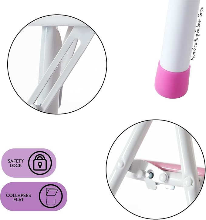 Idea Nuova Sanrio Hello Kitty 3 Piece Children's Activity Square Table and 2 Folding Chairs Set, Ages 3+