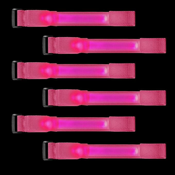 8pcs LED Light Up Bracelets Glow Flashing Wristbands Glow in The Dark Party Supplies for Wedding, Raves, Concert, Camping,Sporting Events, Party