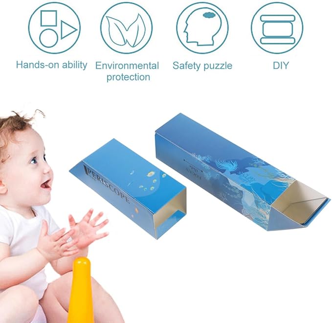 3Pcs Creative Homemade Periscope Durable Light Reflection Toy DIY Periscope Toy for Outdooor