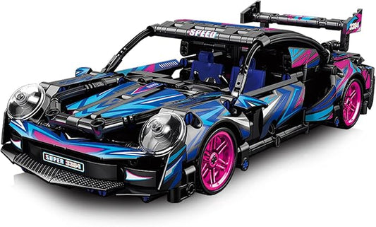 545 Piece Sports Car Model Building Kit for Kids,Teens and Adults,MOC 1:18 Racing Pull Back Car Model Building Set,STEM Educational Building Toy Car,Christmas Birthday Gift for Boy Girl Age 6+