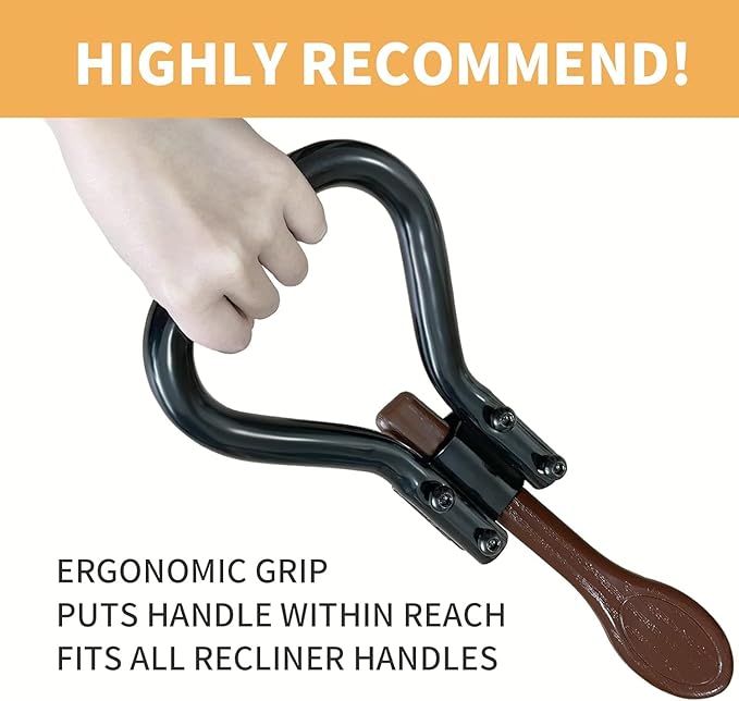 2Pack Recliner Handle Extender, Lazy Boy Chair Lever Extension for Oversized Handles, Chair Lever Extender for Oversized Recliner Handles, Helps Elderly Operate Recliners Easily