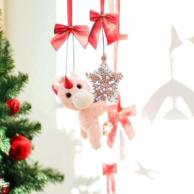 Unicorn Slap Bracelets Wrist Hugger Gift- Stuffed Animals Huggable Plush Toy for Kids and Teens, Toddler Bed and Stroller Toys, Pink,8.5"