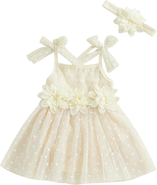 Baby Girl Clothes Daisy Ribbed Bodysuit Sleeveless Romper Dress Summer Outfit for Girls Newborn 3 6 9 12 18 Months