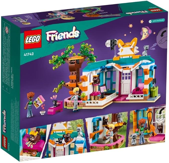 41742 Friends Cat Hotel A Toy Brick Building Set Perfect for Cat Lovers Featuring A Cat Themed Building and 3 Cat Characters 6+ 445 Pieces