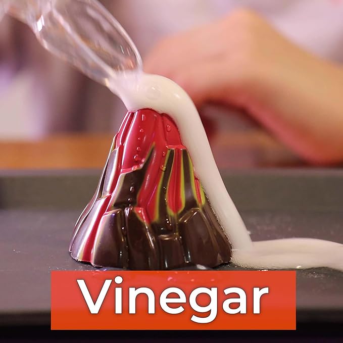 4M: KidzLabs: Pocket Volcano - Create Mini Tabletop Volcanic Eruptions, Baking Soda, Chemical Reactions Kit, STEM Science Activity Set, Kids Ages 5+