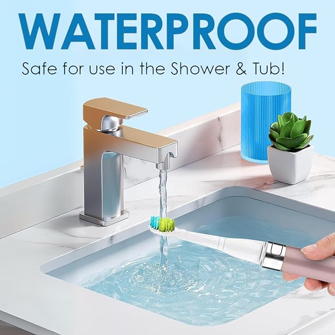 Voom Sonic Go 1 Series Travel Electric Toothbrush, Travel Toothbrush (Dentist Recommended) - Battery Operated Toothbrush for Adults & Kids, Sonic Toothbrush, Portable w/ 2 Minute Timer