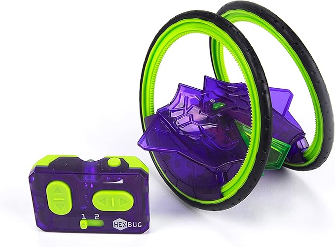 HEXBUG Ring Racer, Self-Stabilizing Rechargeable Remote Control Robot Toys for Kids, STEM Toys for Boys & Girls Aged 8 & Up, (Colors May Vary)