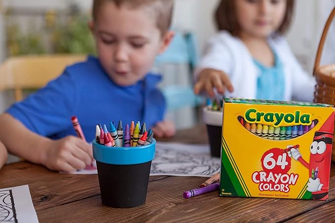 64-Pack Crayons with Sharpener
