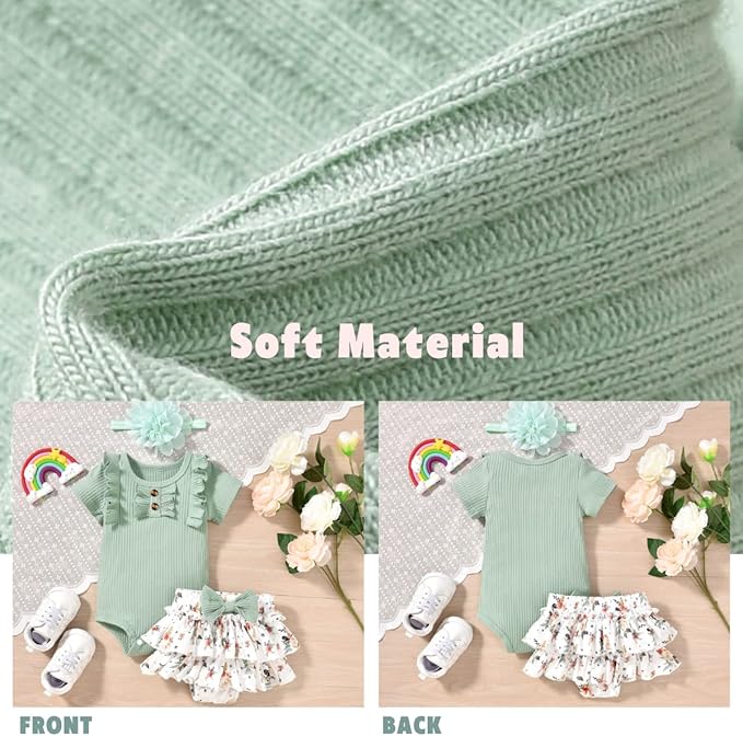 Aalizzwell Newborn Infant Baby Girls Summer Outfit