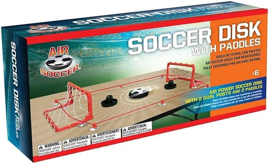 Air Soccer Hover Ball Set, Kids Toys Cushioned Bumper Soccer Ball Table Top Action Game, Includes 2 Paddles & 2 Goal Posts