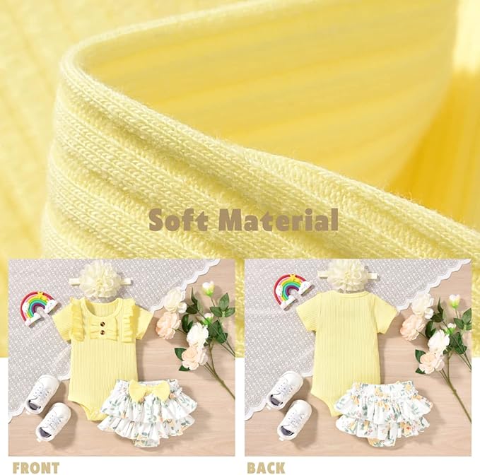 Aalizzwell Newborn Infant Baby Girls Summer Outfit