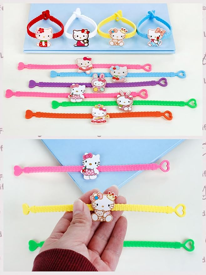 15pcs Cartoon Character Bracelets Wristband Bracelets for Birthday Party Supplies Favors Prize Rewards