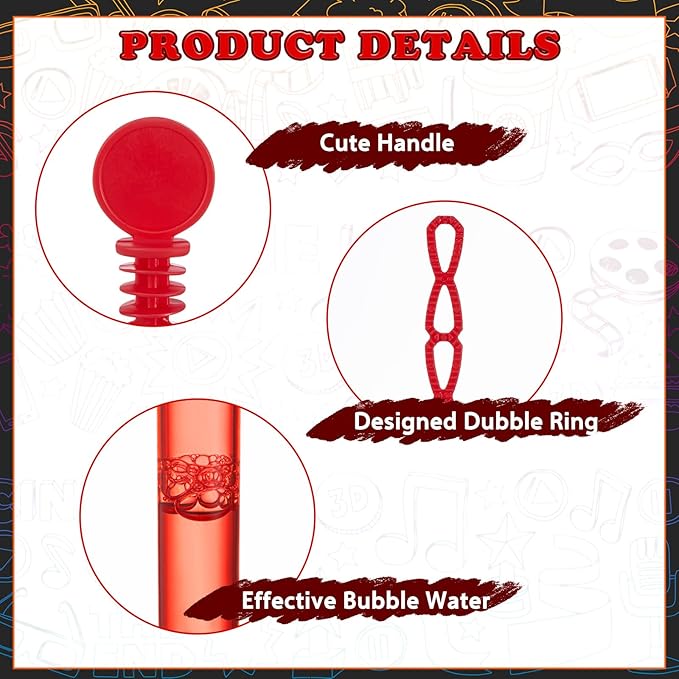 68 Pcs Movie Night Party Favors Movie Night Gift Bags Movie Stampers Silicone Bracelets Keychains Star Trophy Awards Bubble Wands for Movie Night Crazy Birthday Party Gift Goodie Bag Fillers