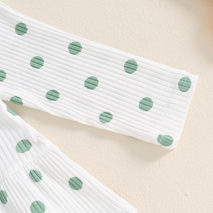 Mubineo Toddler Baby Girl Clothes Cute Ribbed Outfits Knit Long Sleeve Shirt Tops Bell Bottom Pant Fall Winter Outfit